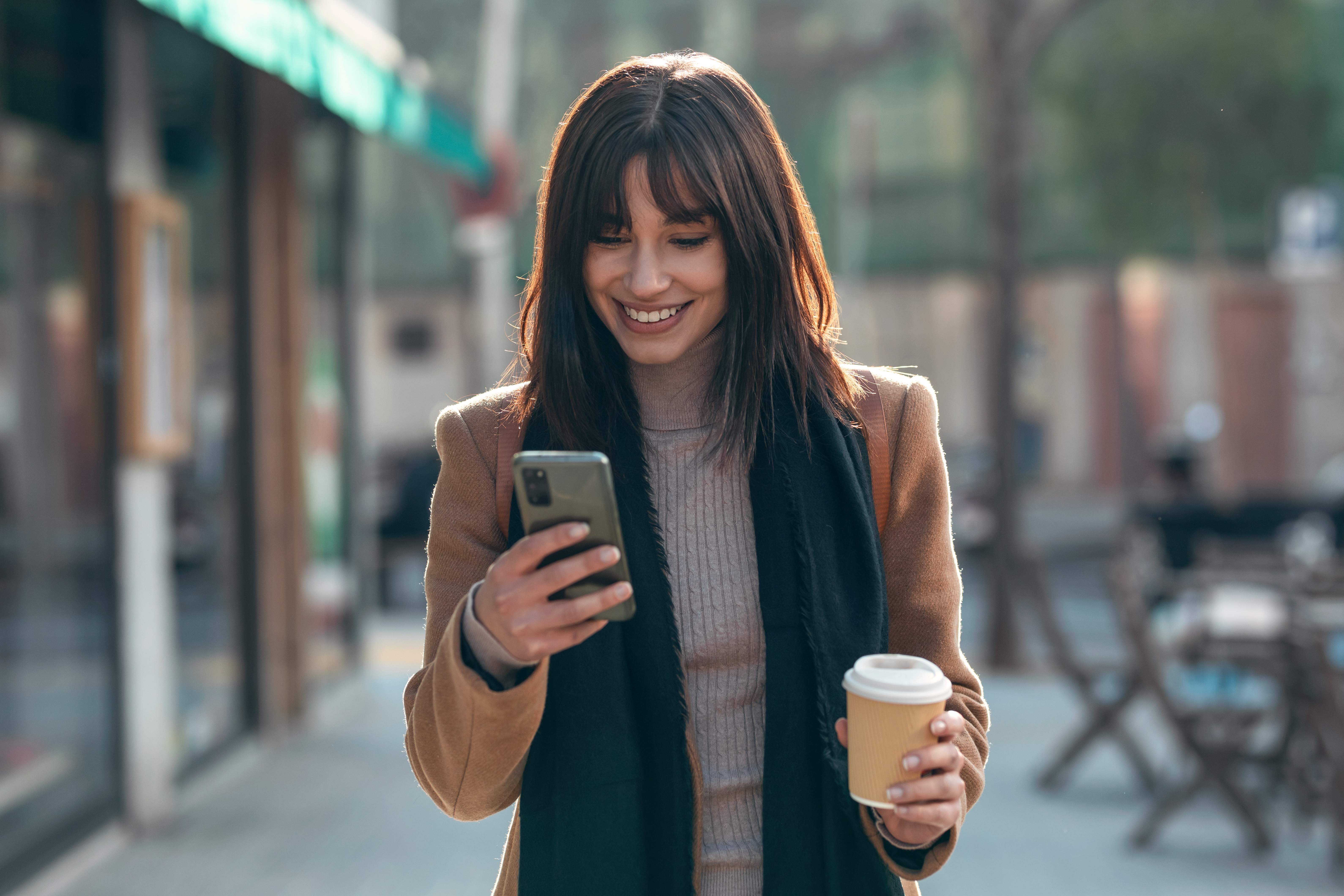 woman smiling